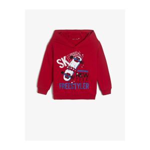 Koton Boys Hoodie with Letter Printed Sweatshirt