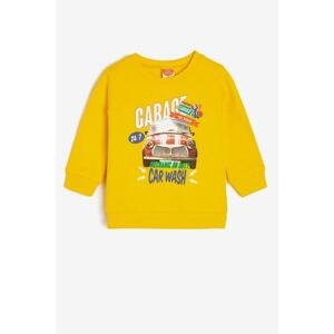 Koton Kids Yellow Letter Printed Sweatshirt