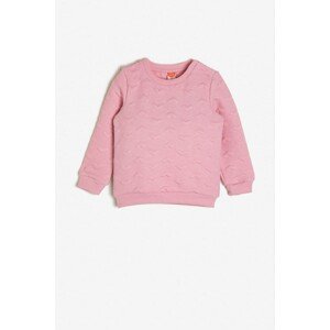 Koton Pink Baby Girl Patterned Sweatshirt