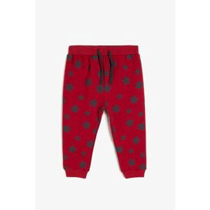 Koton Claret Red Baby Boy Printed Sweatpants