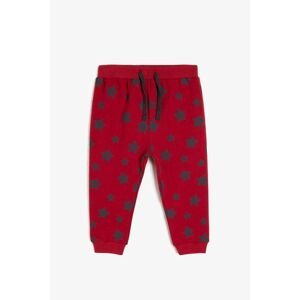 Koton Claret Red Baby Boy Printed Sweatpants