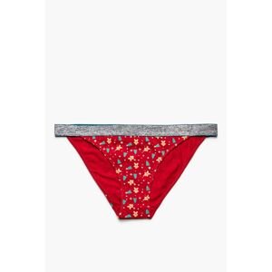 Koton Women's Red Printed Panties