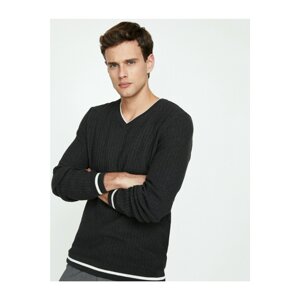 Koton V Neck Knitwear Sweater