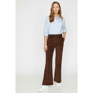 Koton Women's Brown Trousers