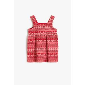 Koton Baby Girl Red Red Girl Sleeveless Dress