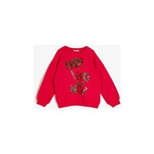 Koton Red Kids Christmas Themed Sweatshirt