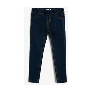 Koton Girl's Dark Indigo Jeans