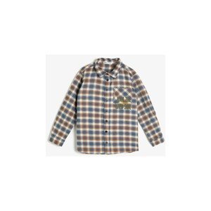 Koton Brown Kids Checkered Shirt