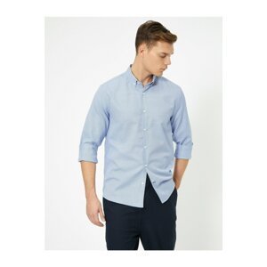 Koton Men's Classic Collar Shirt
