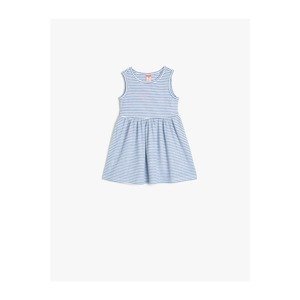 Koton Baby Girl Blue Girl Blue Striped Dress