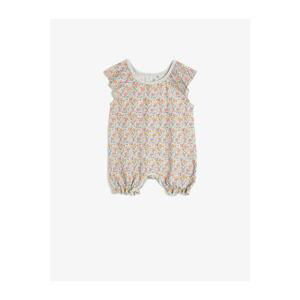 Koton Baby Crew Neck Sleeveless Patterned Jumpsuit