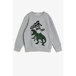 Koton Boys Gray Printed Sweatshirt