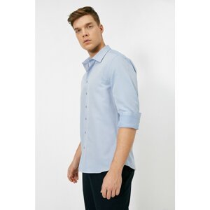 Koton Shirt - Blue - Slim fit