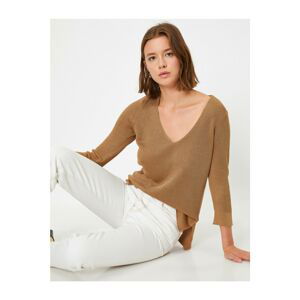 Koton V Neck Regular Fit Knitwear Sweater