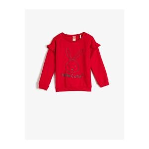 Koton Baby Girl Red Sweatshirt