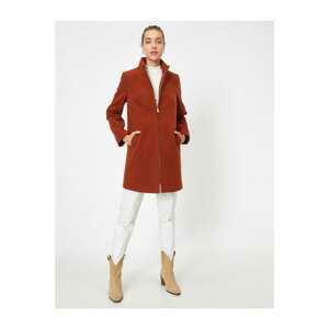 Koton Pocket Detailed Zippered Bowl Coat