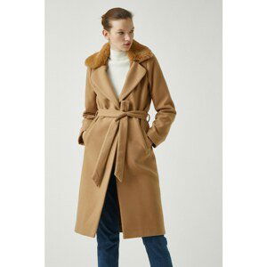 Koton Women's Camel Hair Coat