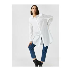 Koton Cotton Shirt Collar Tunic