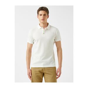 Koton Men's Polo Neck T-Shirt Short Sleeve Cotton