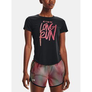 Under Armour T-shirt UA Long Run Graphic SS-BLK - Women's