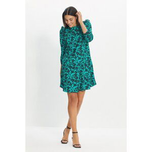 Trendyol Green Tall Patterned Ruffle Dress