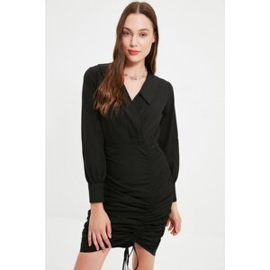 Trendyol Black Tall Pleated Dress