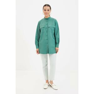 Trendyol Green Judge Collar Tunic