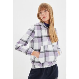 Trendyol Lilac Hooded Blouse