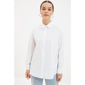 Trendyol Shirt - White - Regular fit