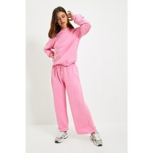 Trendyol Pink Culotte Fit Knitted Tracksuit Set