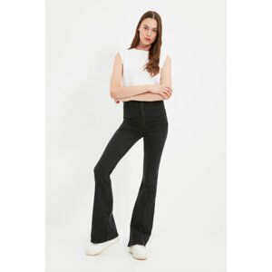 Trendyol Black Tall High Waist Flare Jeans