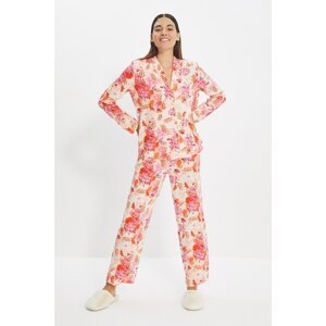 Trendyol Multicolor Floral Woven Pajamas Set