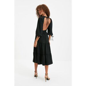 Trendyol Black Low Back Dress