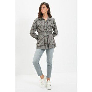 Trendyol Gray Tie Jacket