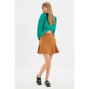 Trendyol Camel Belt Skirt