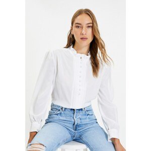 Trendyol Ecru Stand Up Blouse