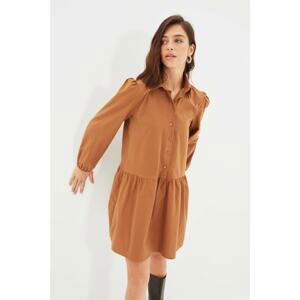 Trendyol Camel Shirt Dress