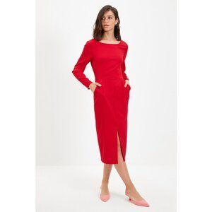 Trendyol Red Slit Dress