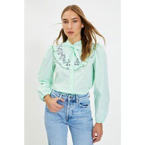 Trendyol Mint Lace Shirt