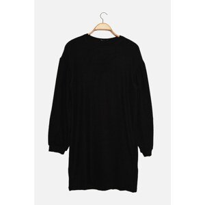 Trendyol Black Tall Corduroy Knitted Dress