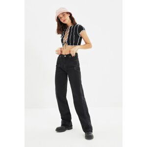 Trendyol Black Wear 90's High Waist Wide Leg Jeans