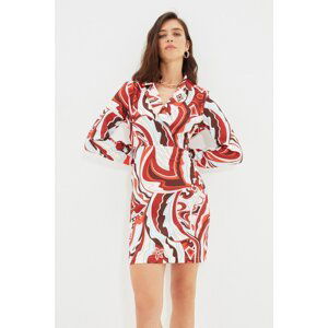 Trendyol Multicolor Patterned Jacket Collar Dress