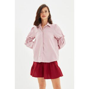 Trendyol Lilac Sleeves Frilly Shirt