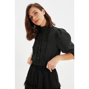 Trendyol Black Frill Blouse