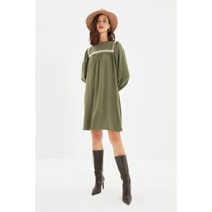 Trendyol Khaki Collar Detailed Dress