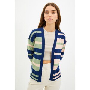 Trendyol Navy Striped Knitwear Cardigan