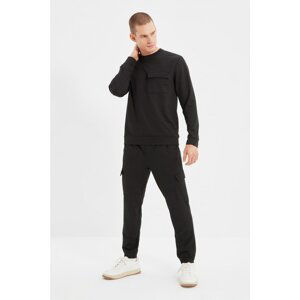 Trendyol Black Men's Regular Fit Tracksuit Set