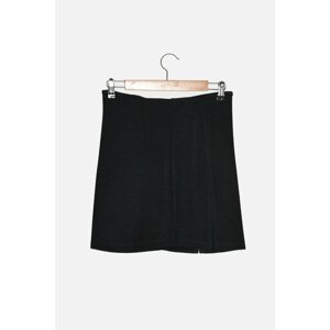 Trendyol Khaki Mini Slit Knitted Skirt