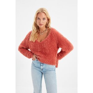 Trendyol Coral Beard Yarn Knitwear Sweater