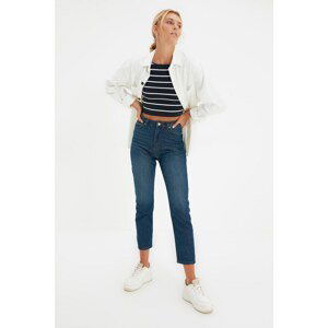 Trendyol Navy Blue High Waist Mom Jeans